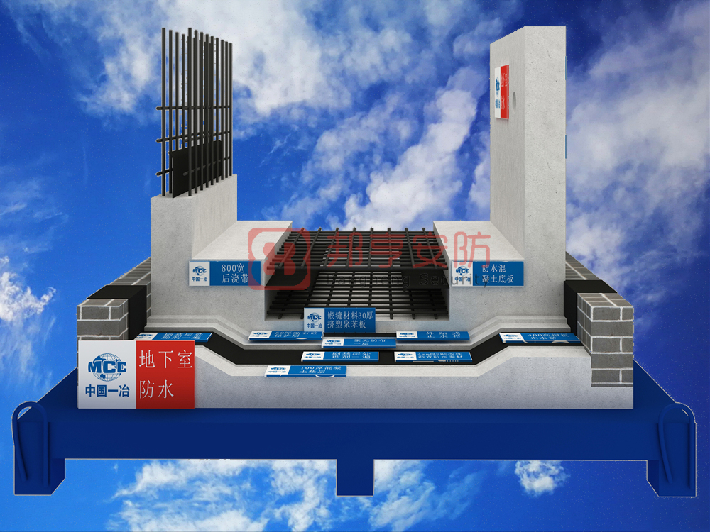地下室防水質(zhì)量樣板展示、工藝質(zhì)量樣板、工法質(zhì)量樣板